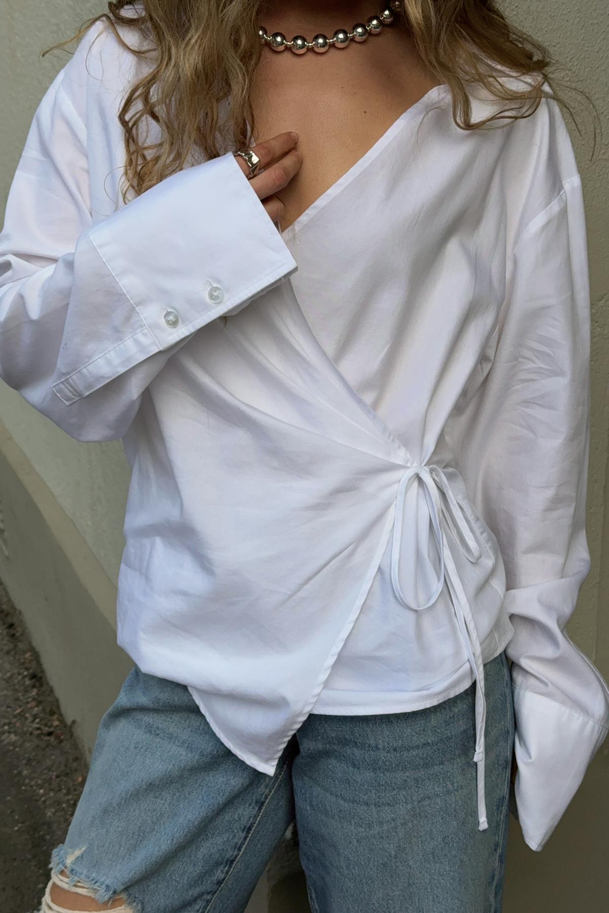 Tie front shirt