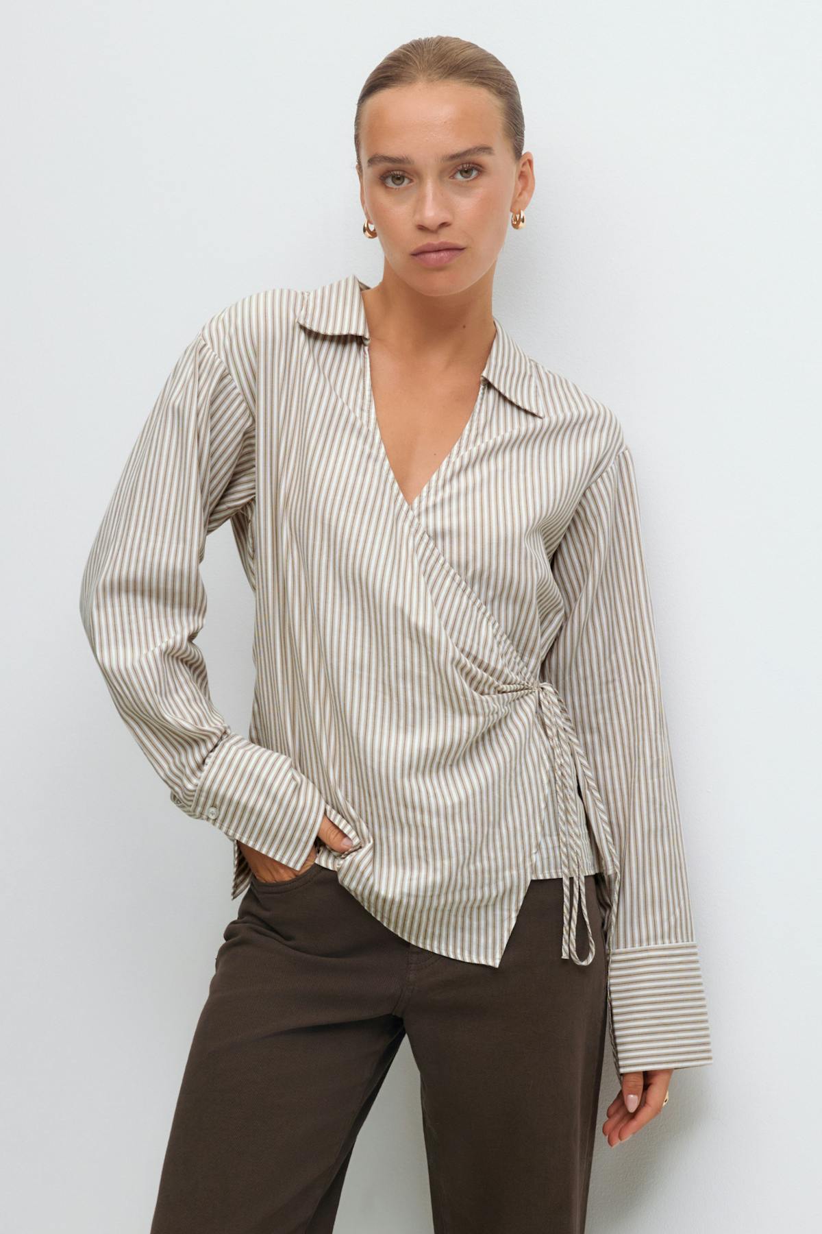 Tie front shirt