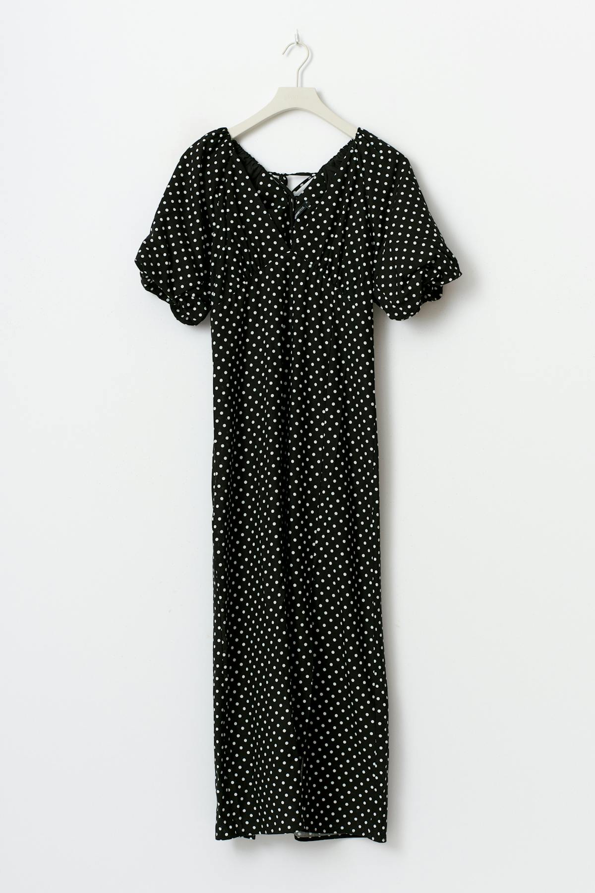 Puff sleeve midi dress