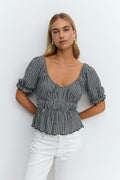 Puff sleeve top