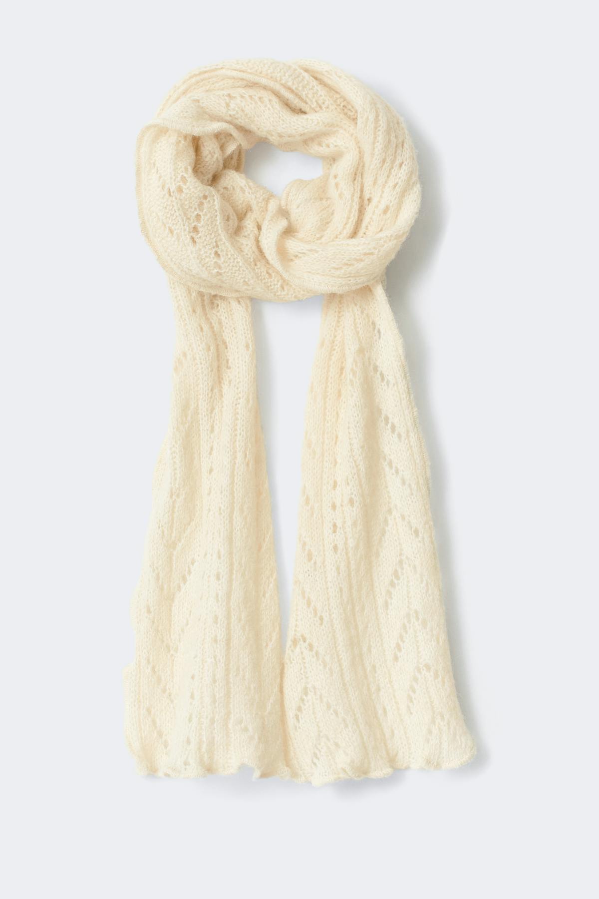 Lace knitted choker scarf