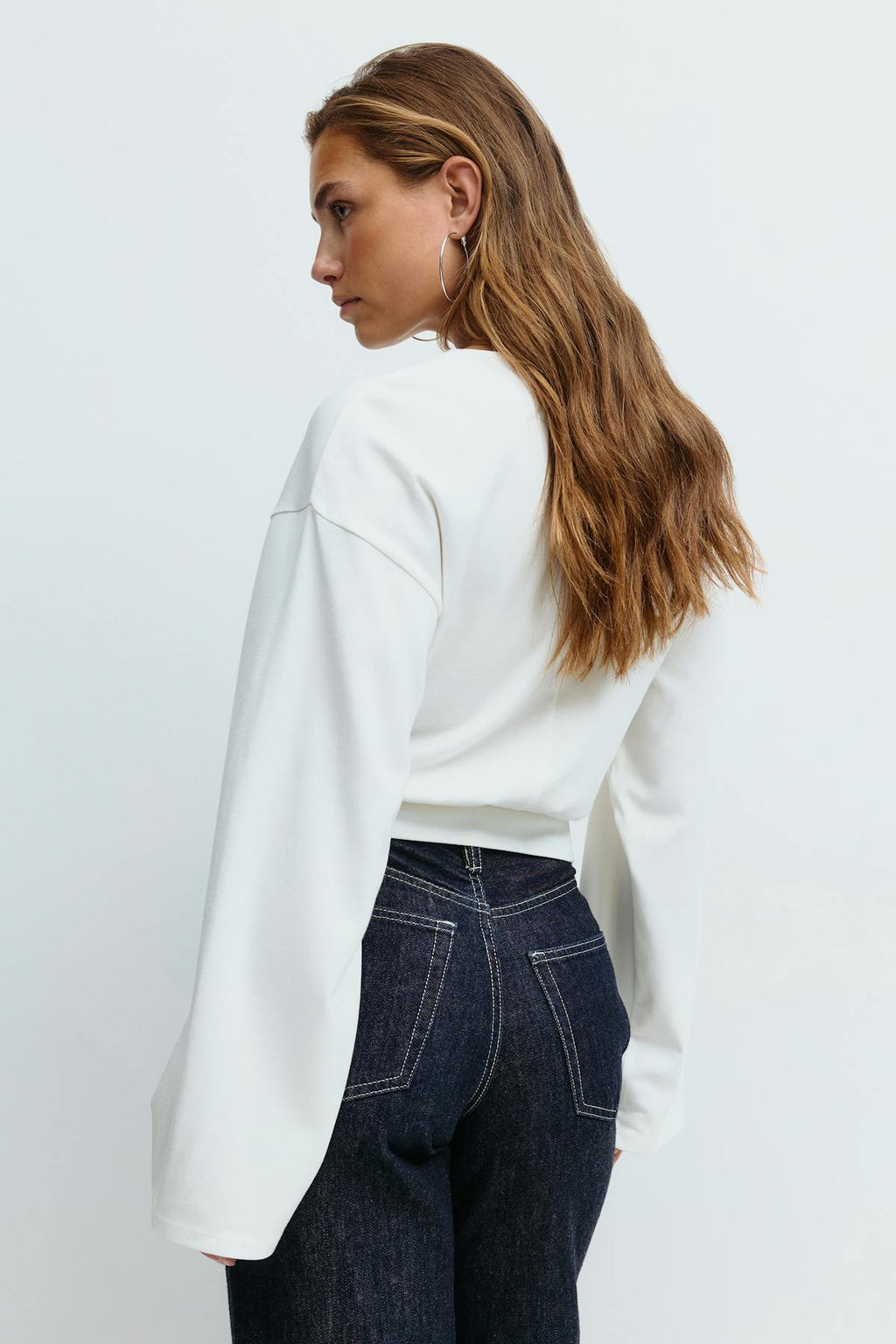 Wide sleeve top