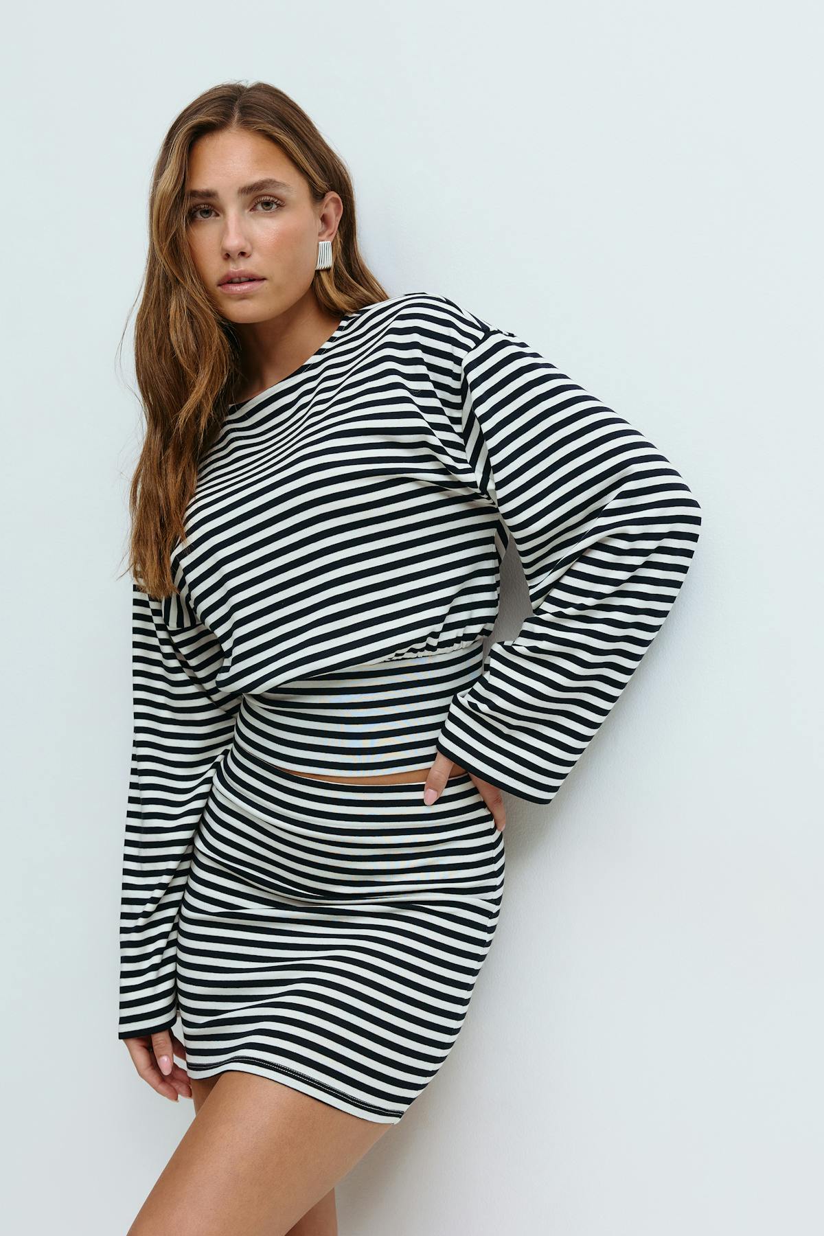 Wide sleeve top