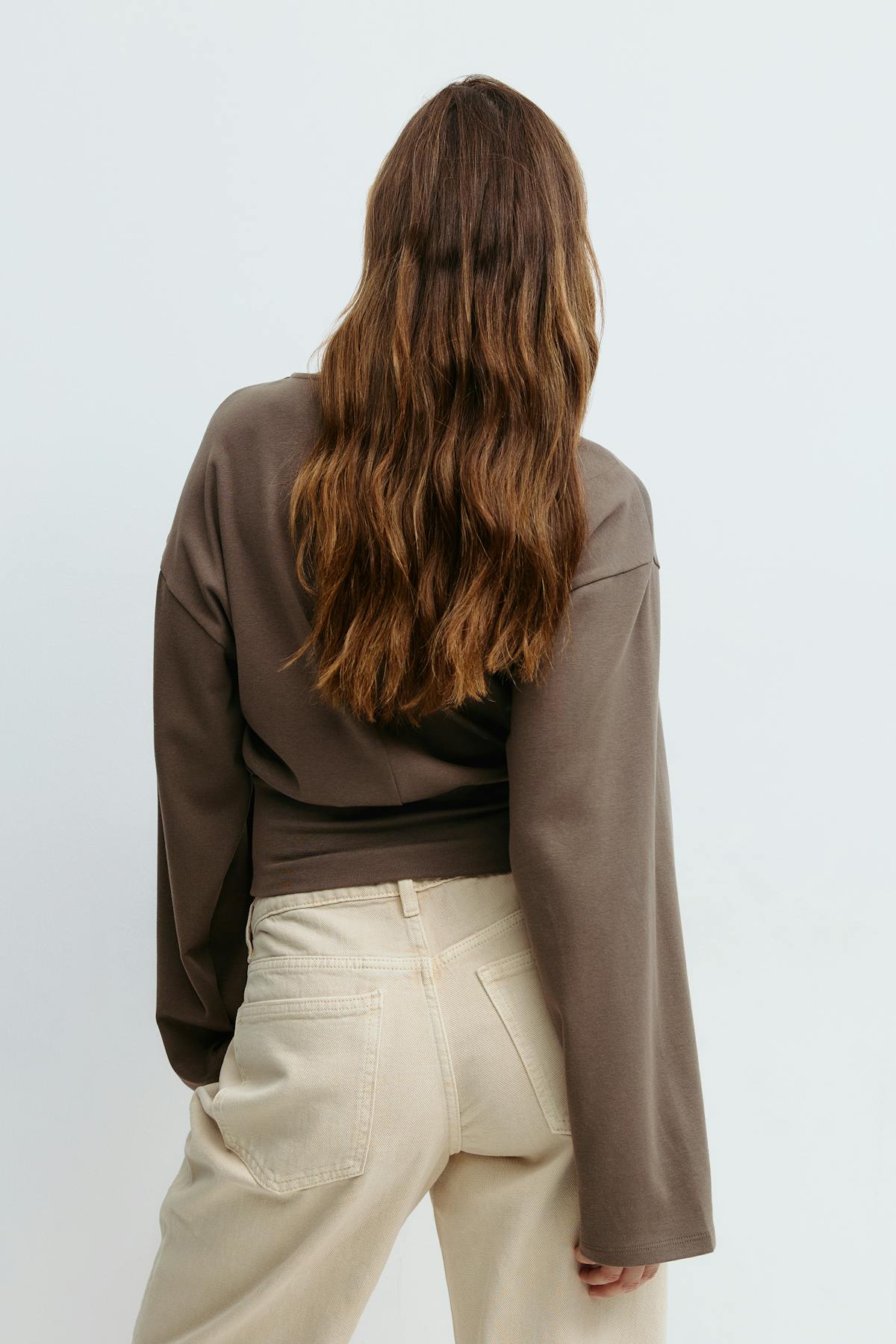Wide sleeve top