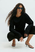 Wide sleeve top