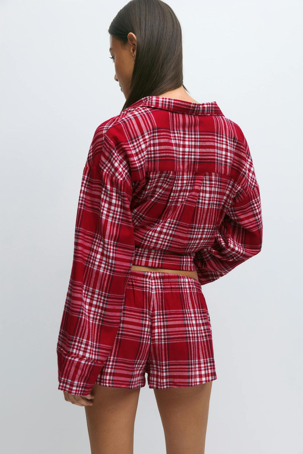Flannel pyjamas shorts