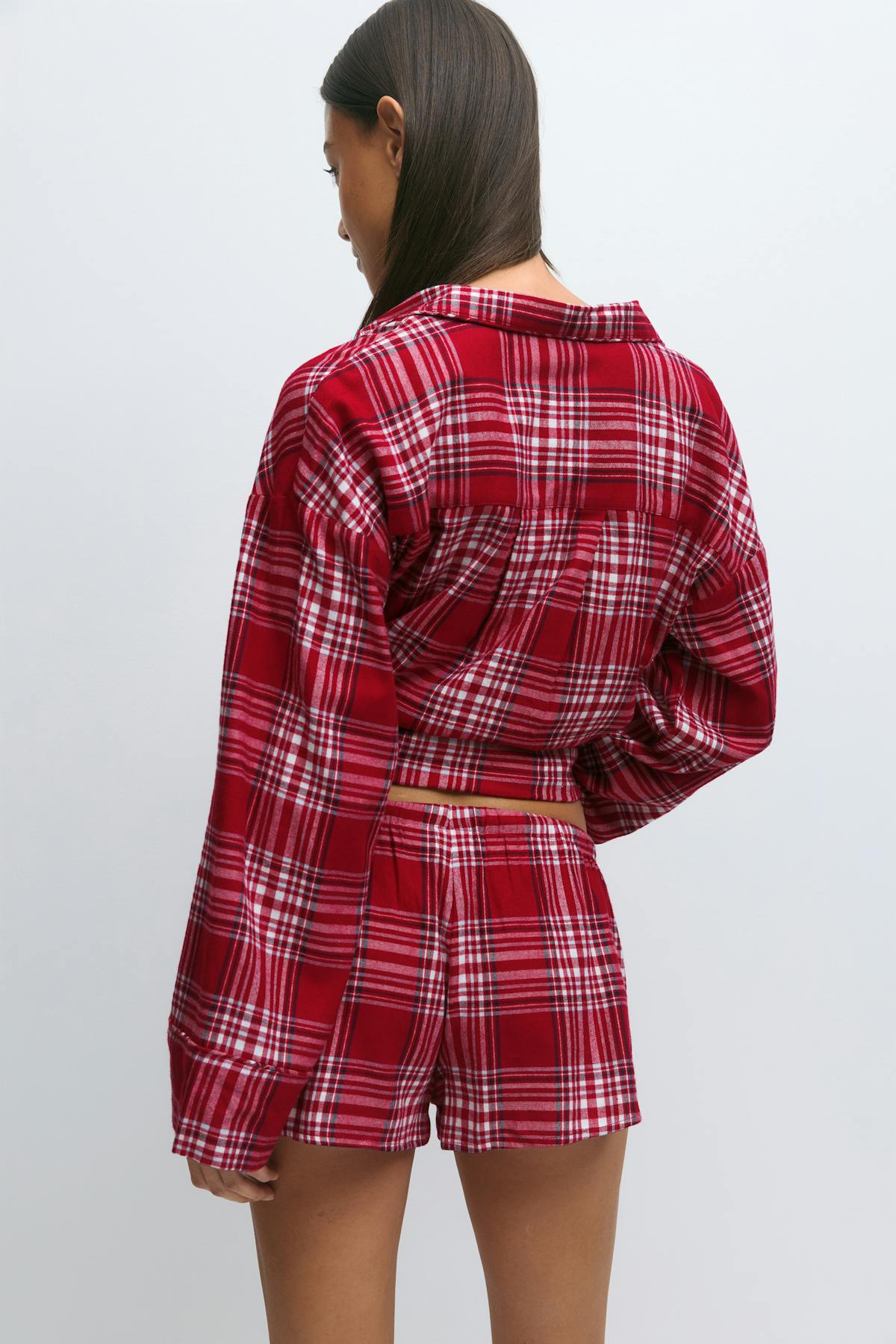 Flannel pyjamas shorts
