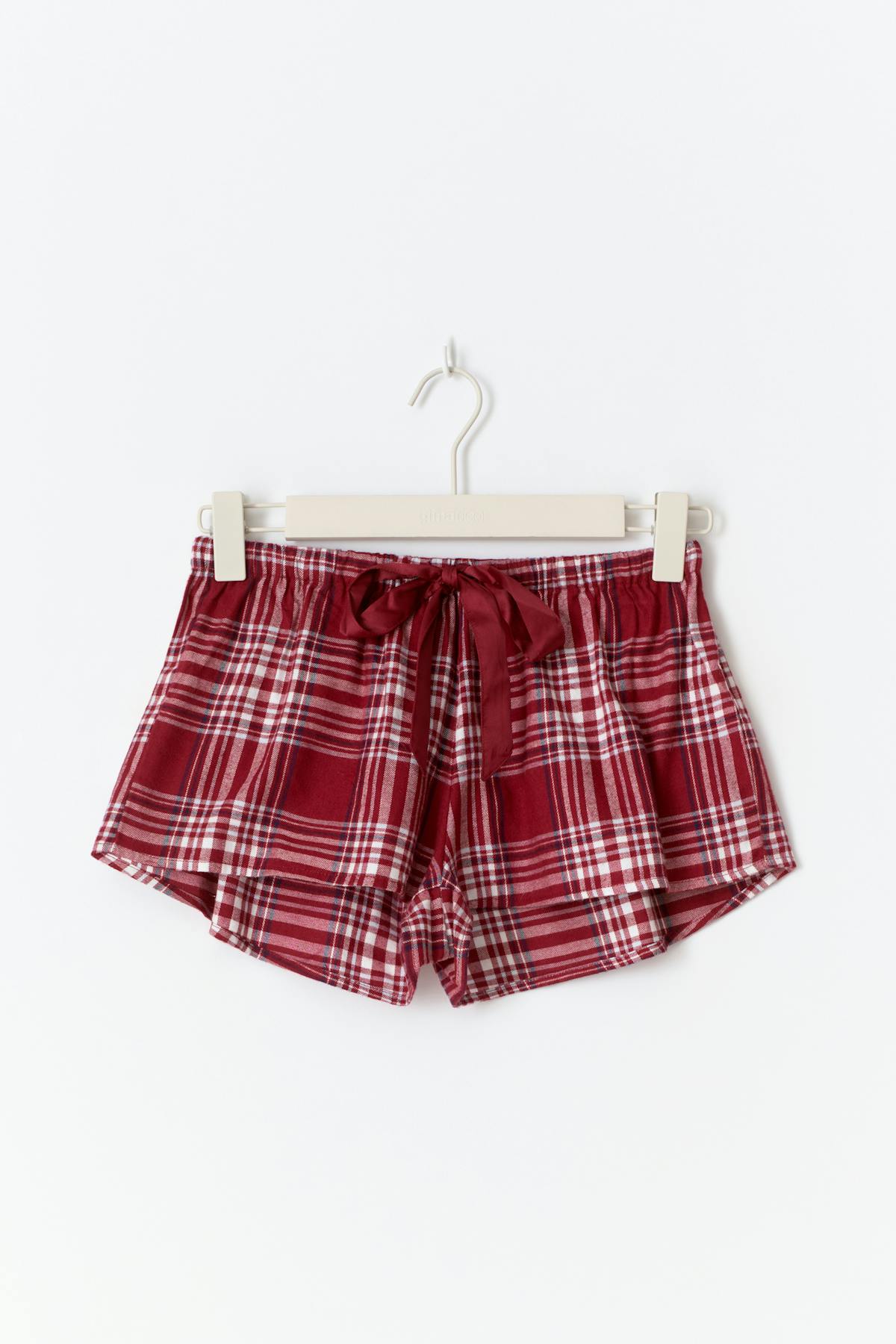 Flannel pyjamas shorts
