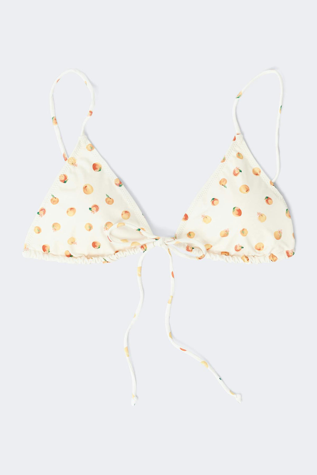 Triangle front tie bikini top