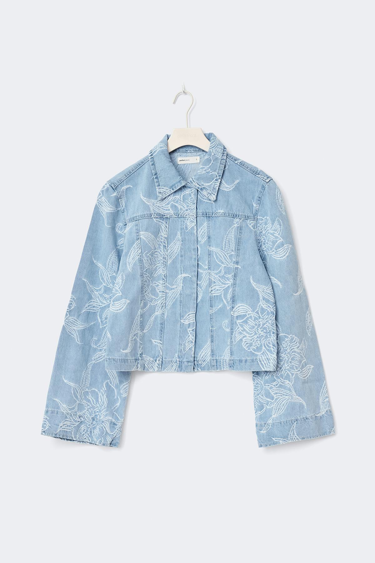Embroidery denim shirt