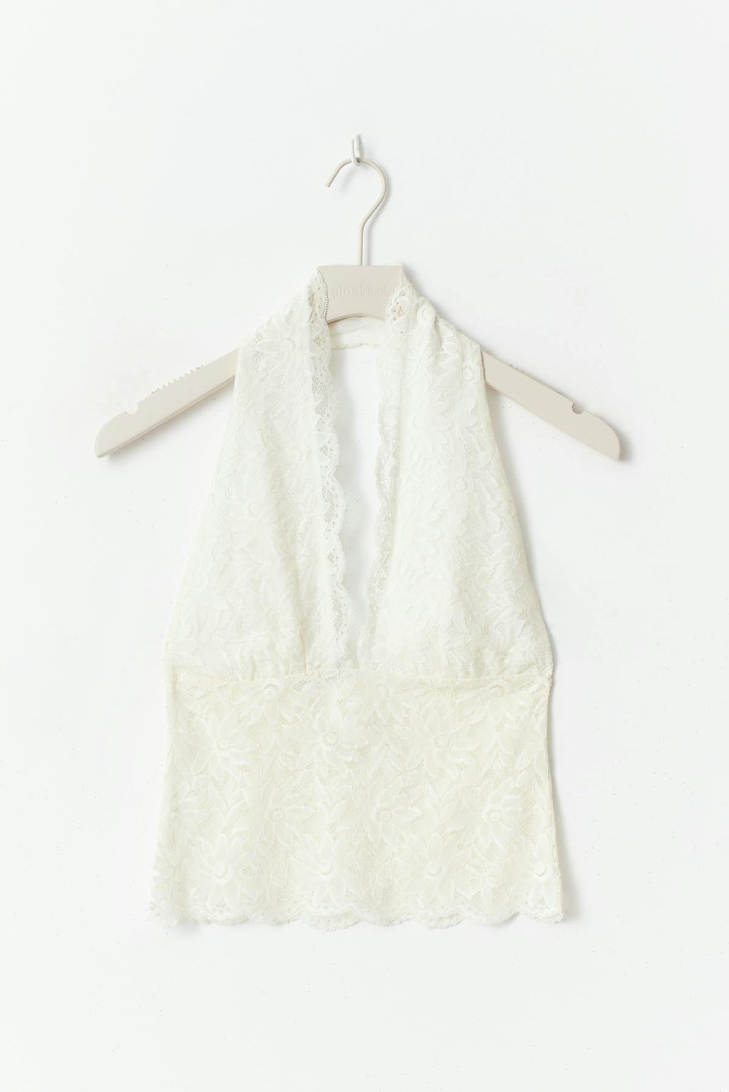 Lace halterneck top