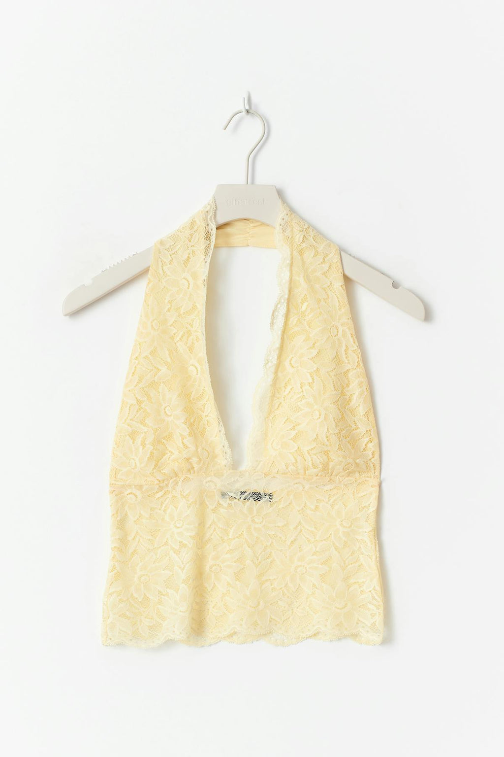 Lace halterneck top