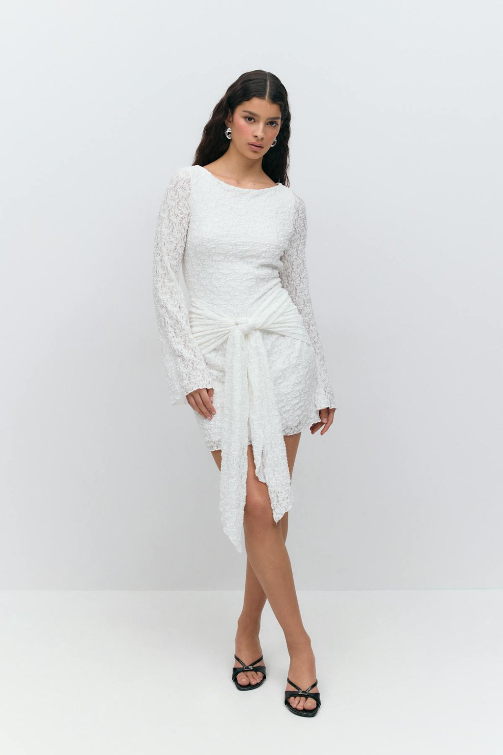 Tie front dress