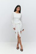 Tie front dress