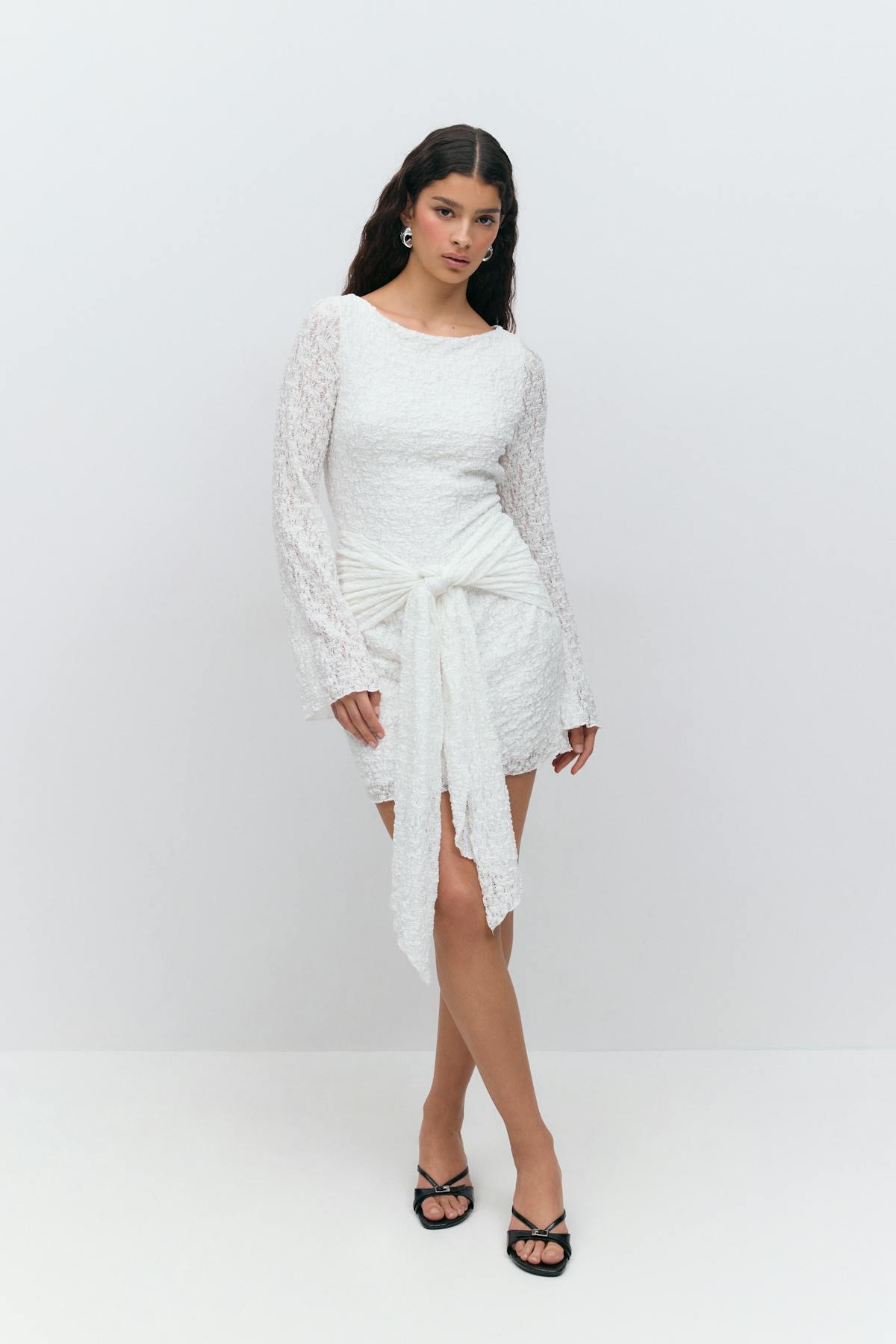 Tie front dress