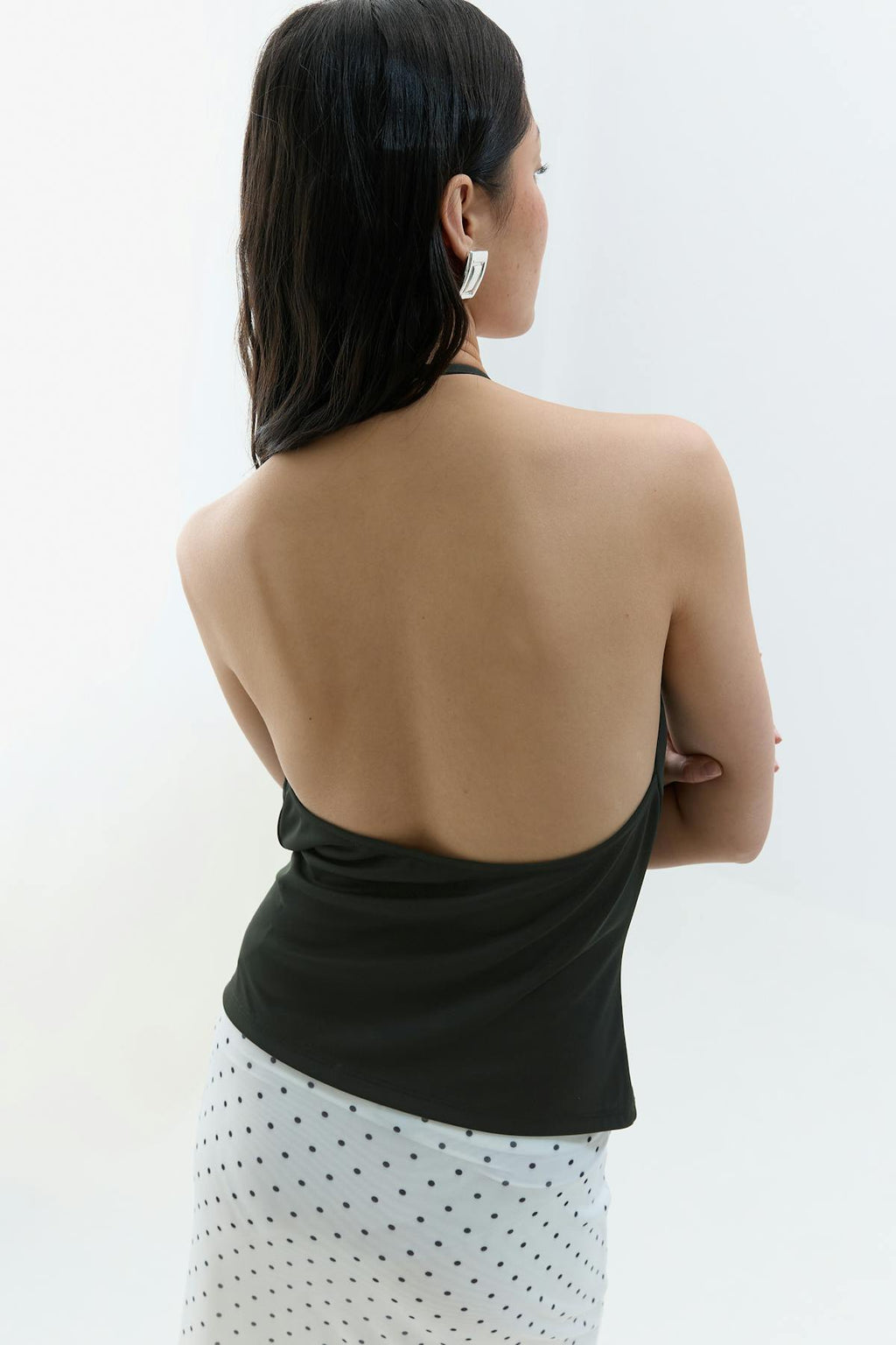Waterfall neck singlet