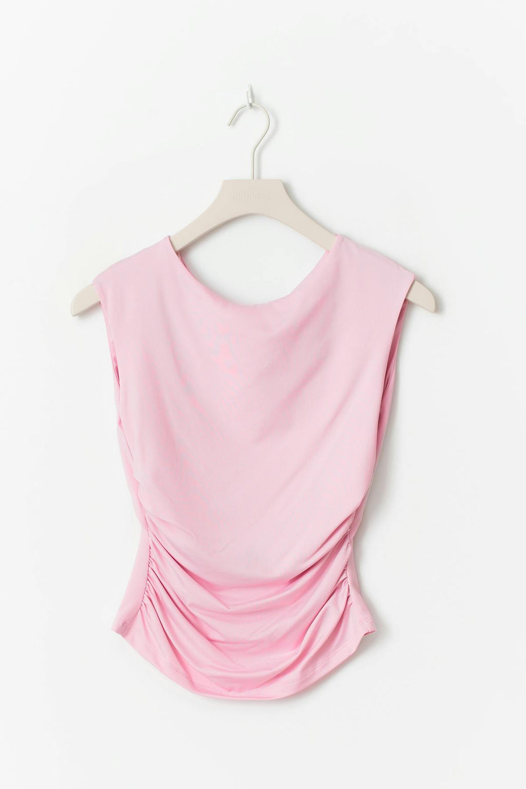 Short sleeve open back top