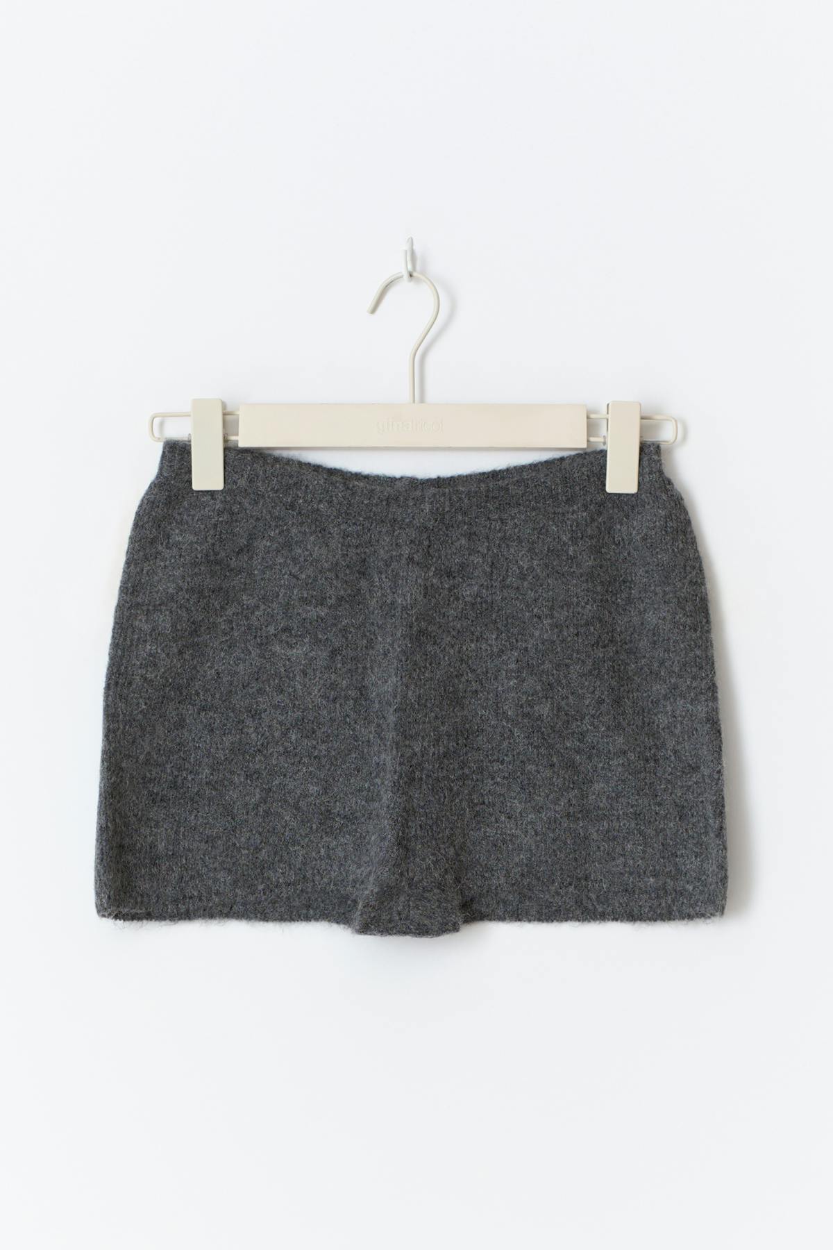 Knitted mini shorts