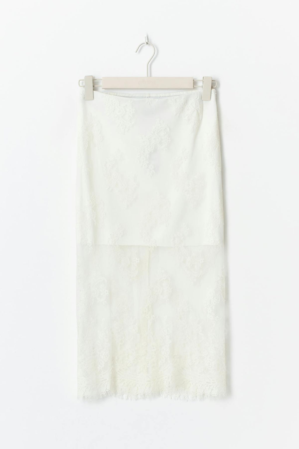 Lace midi skirt