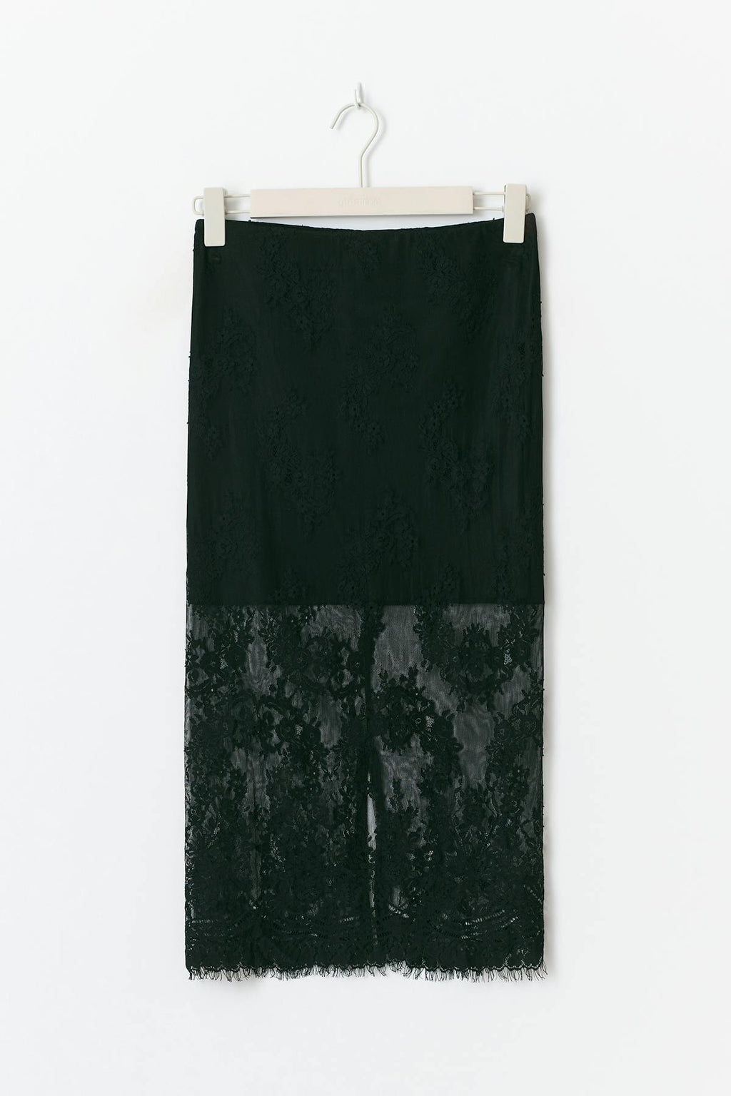 Lace midi skirt