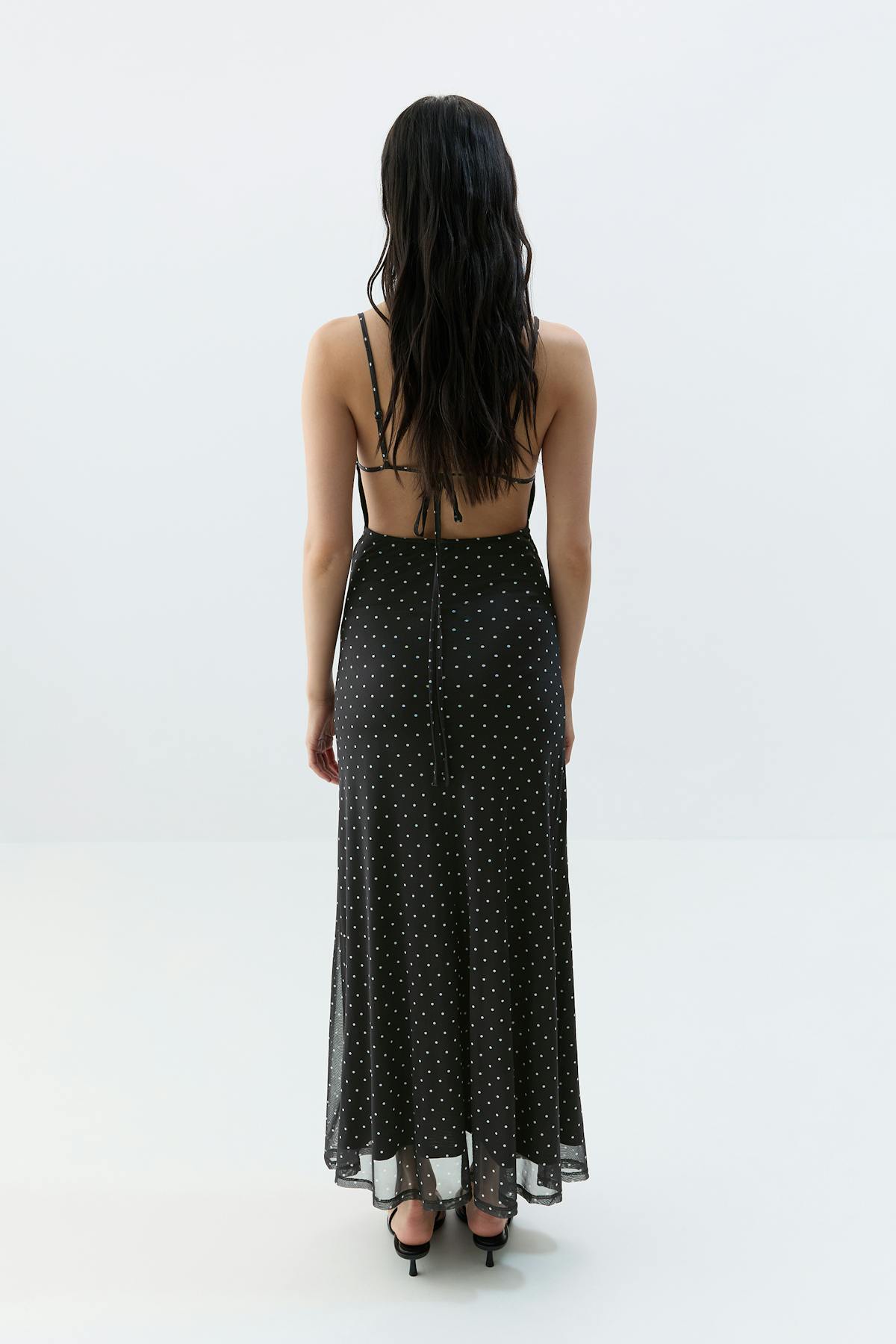 Mesh maxi dress