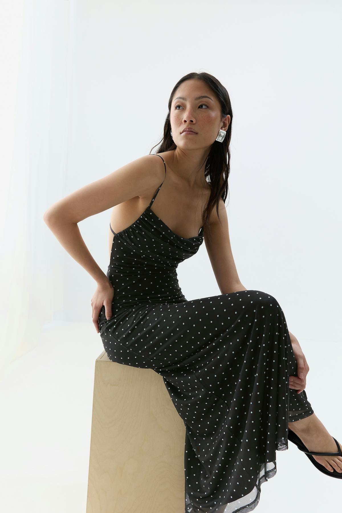 Mesh maxi dress