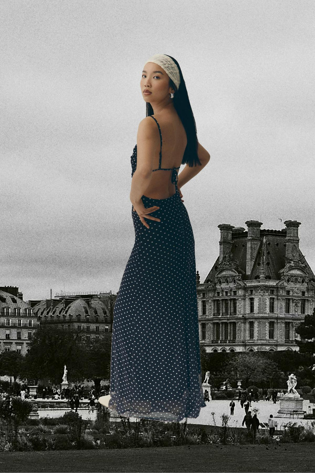 Mesh maxi dress