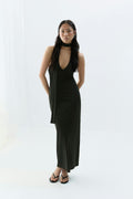 Scarf maxi dress