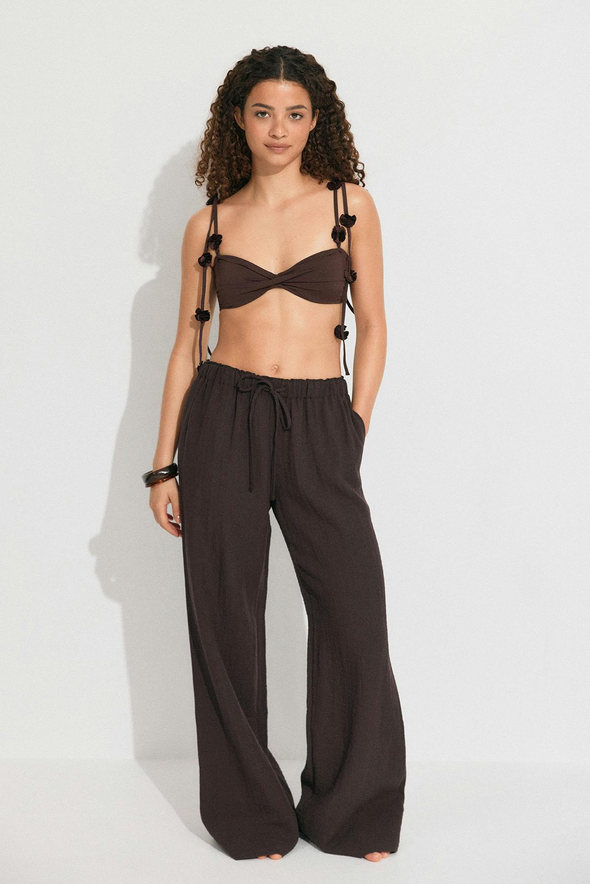 Rose strap bandeau
