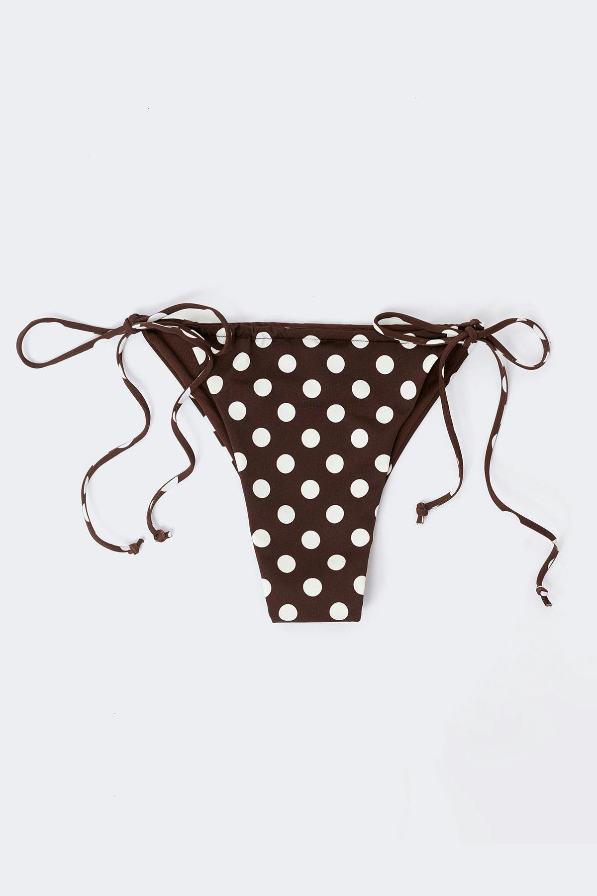 Gathered bikini tanga