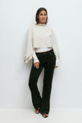 Y2k low cord bootcut jeans