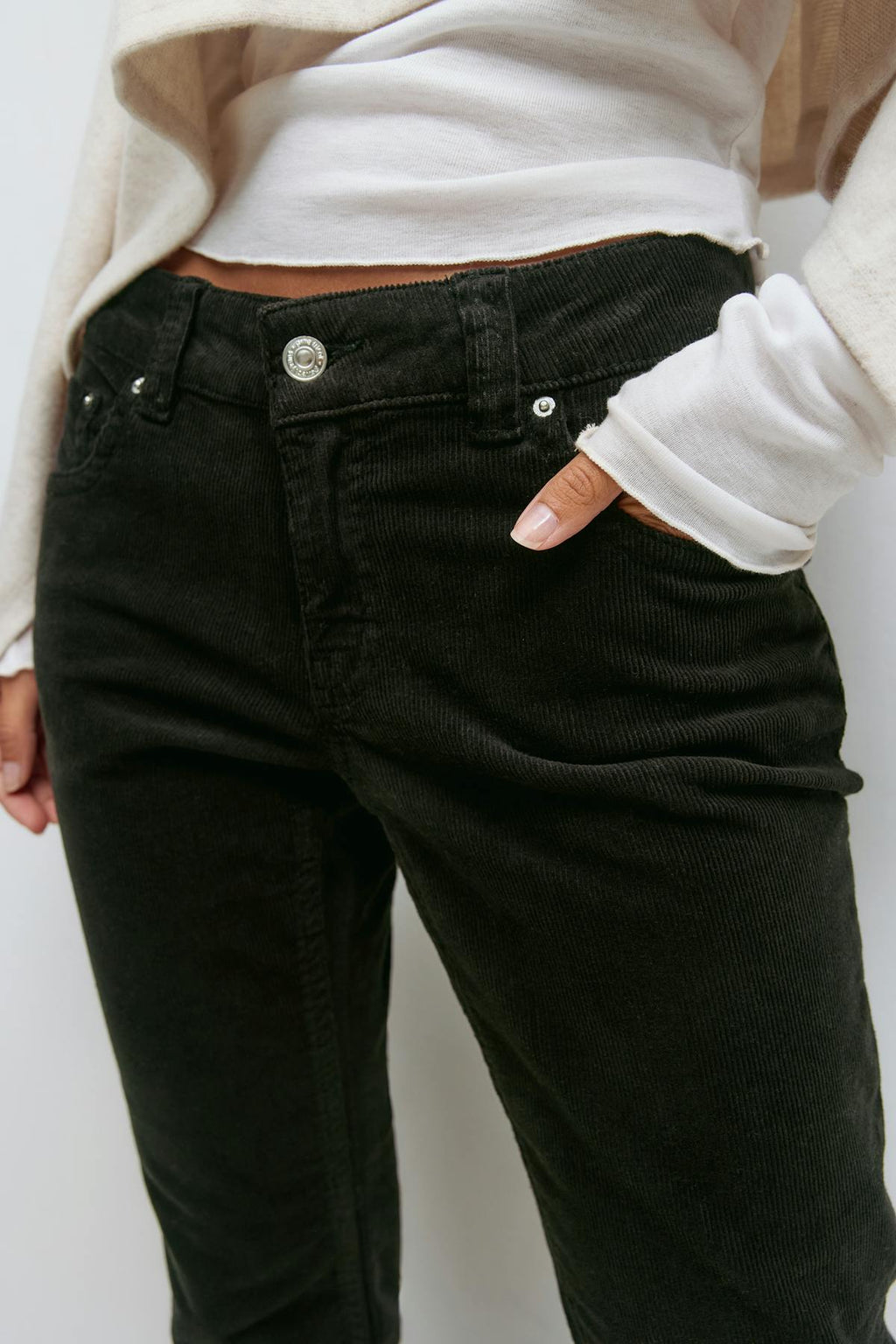 Y2k low cord bootcut jeans