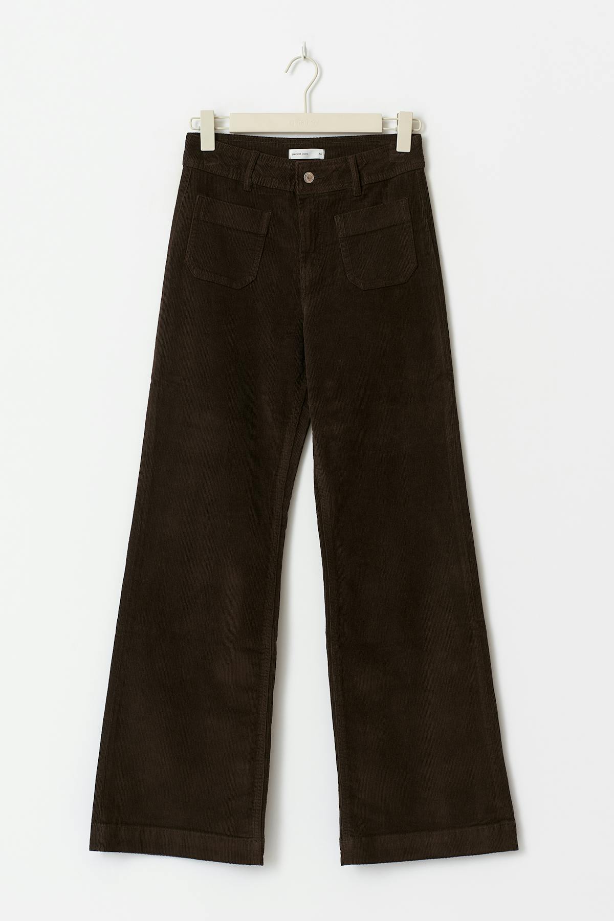 Front pocket cord petite jeans