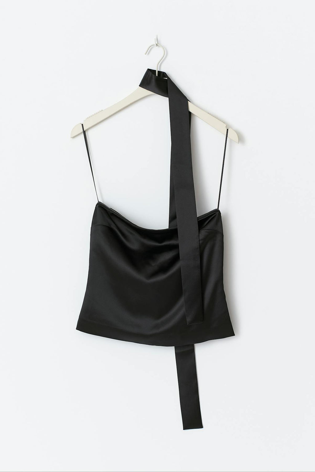 Satin scarf top