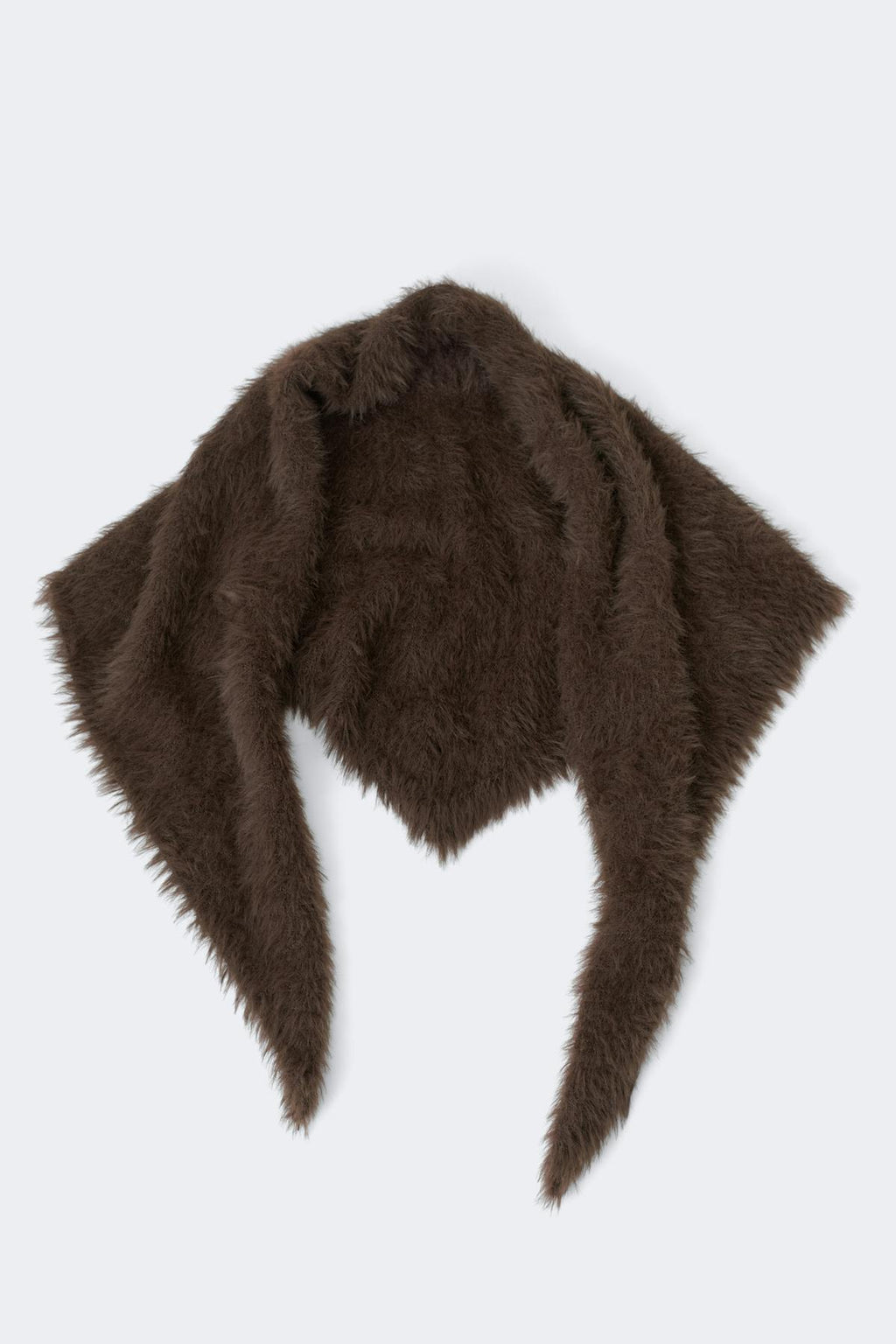 Hairy triangle scarf