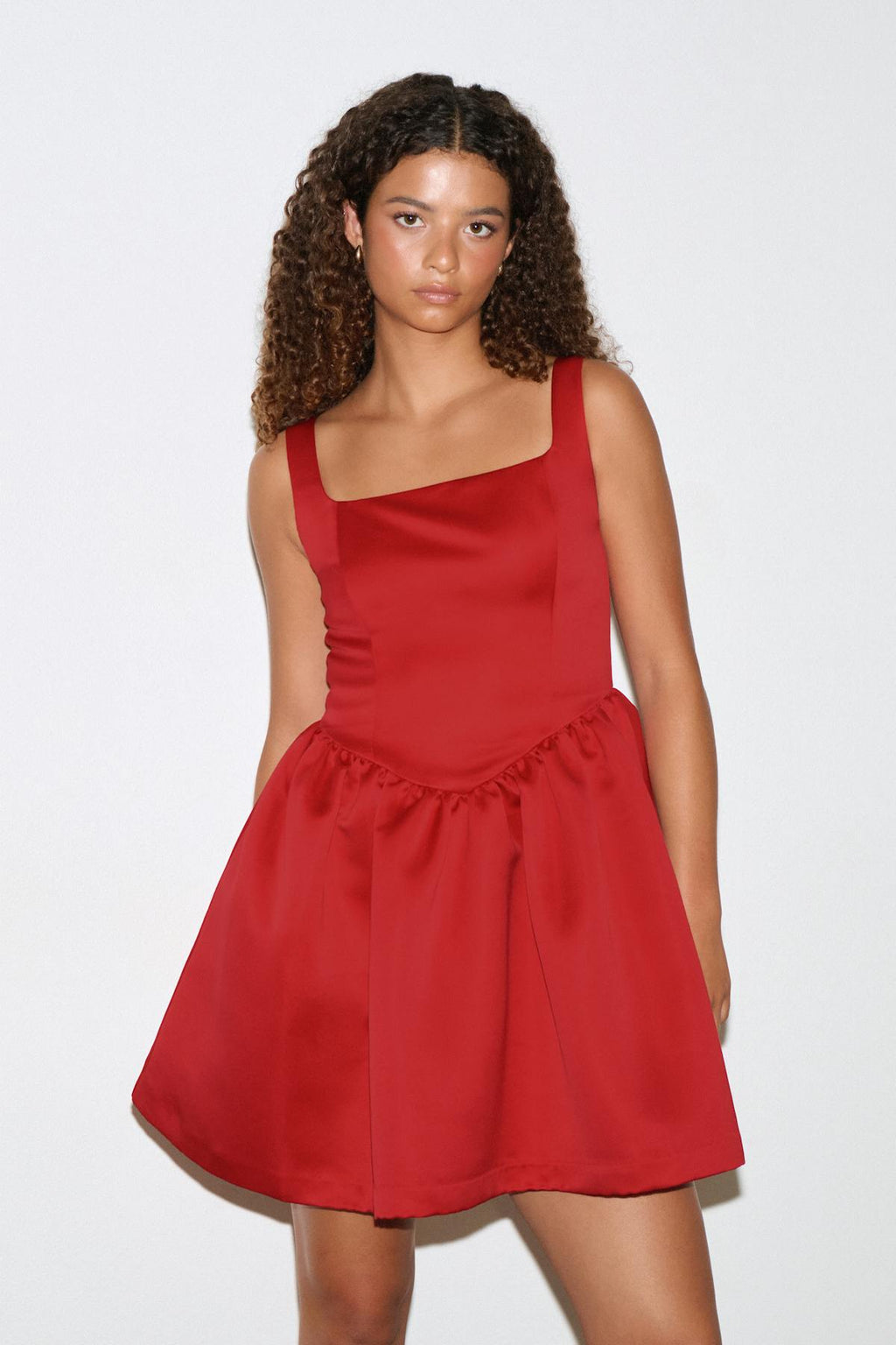 Satin mini dress