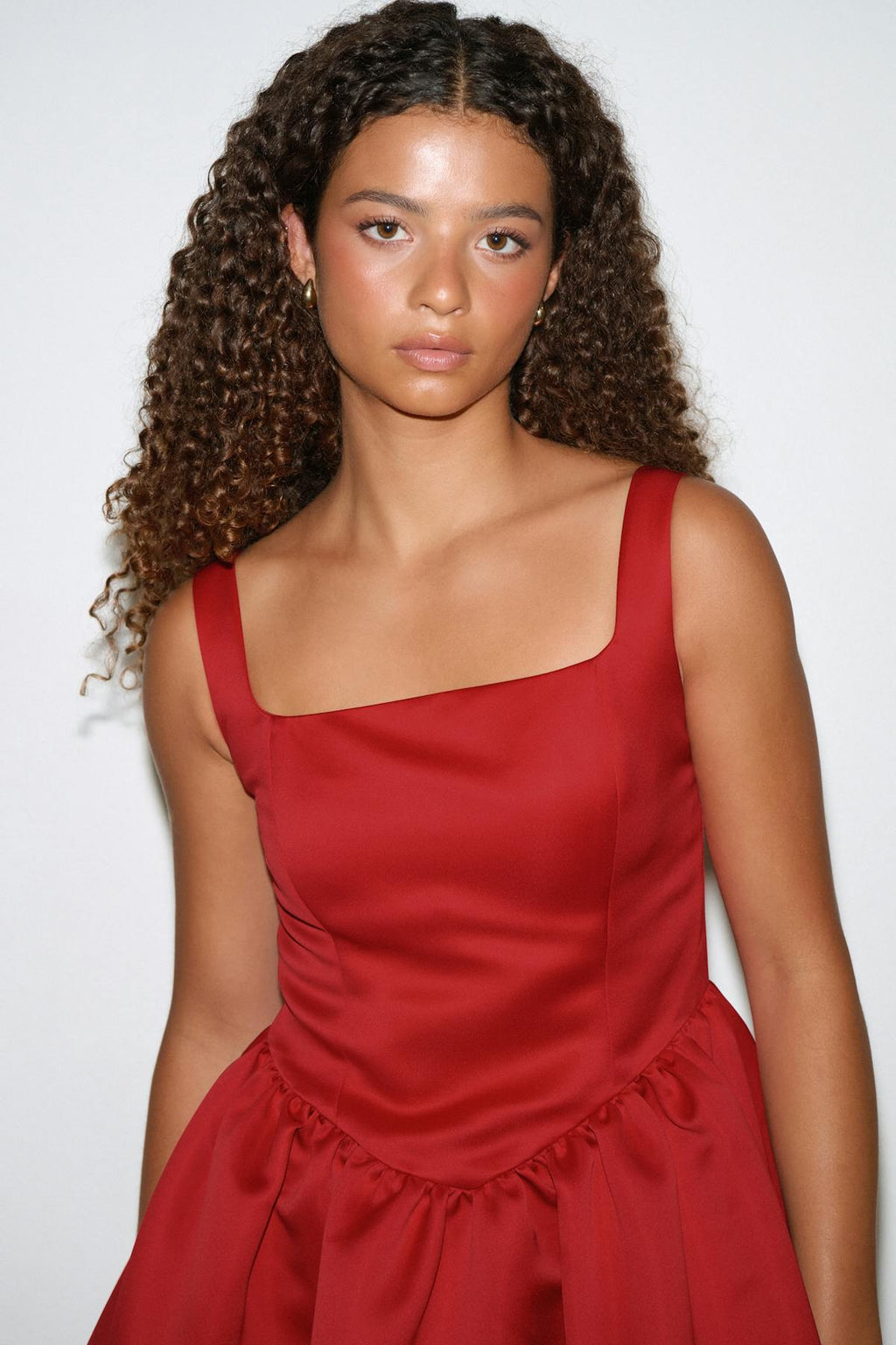 Satin mini dress