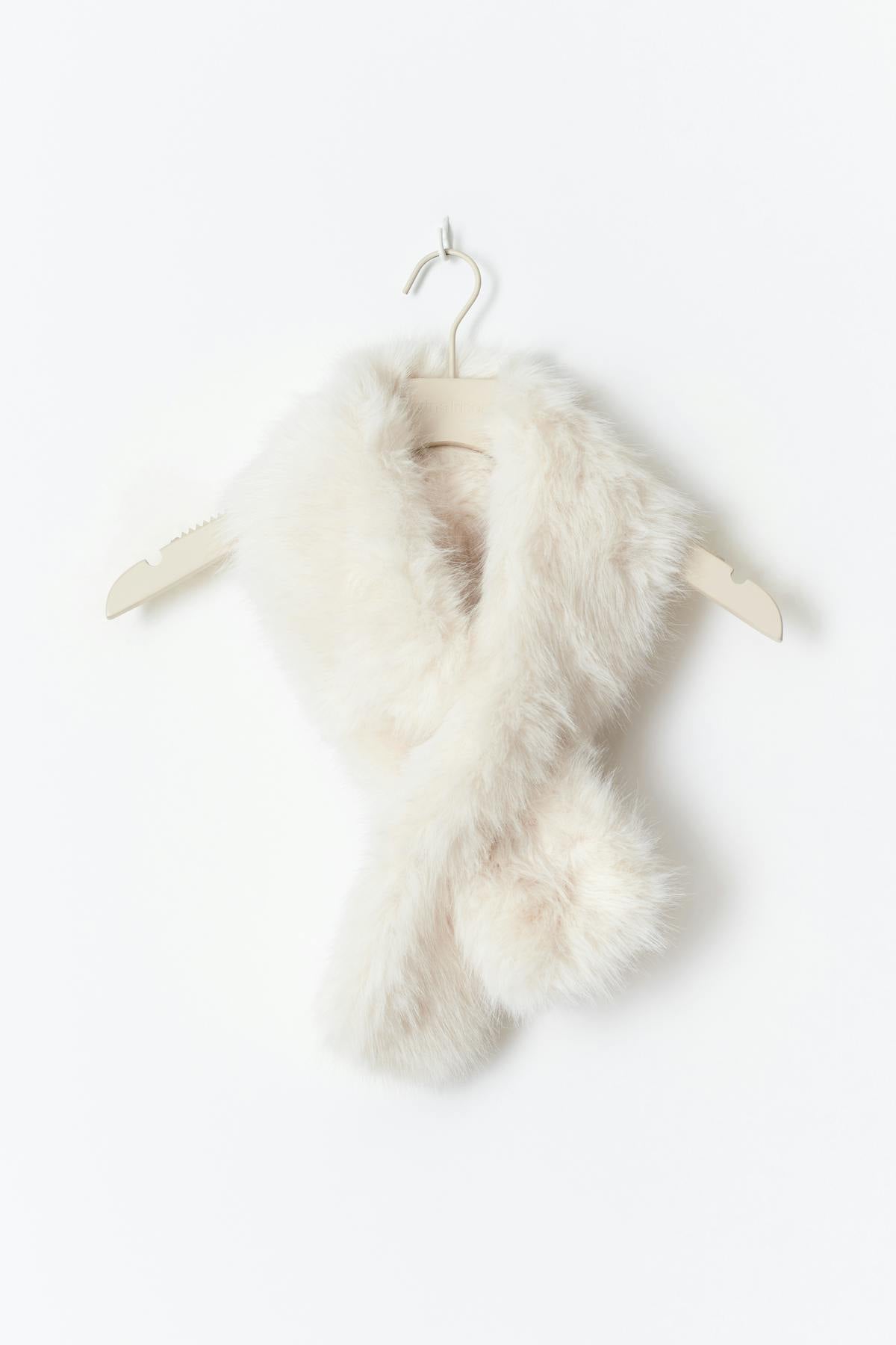 Faux fur plush scarf