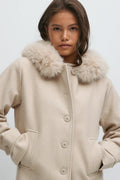 Y fur felt jacket