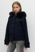 Y fur felt jacket