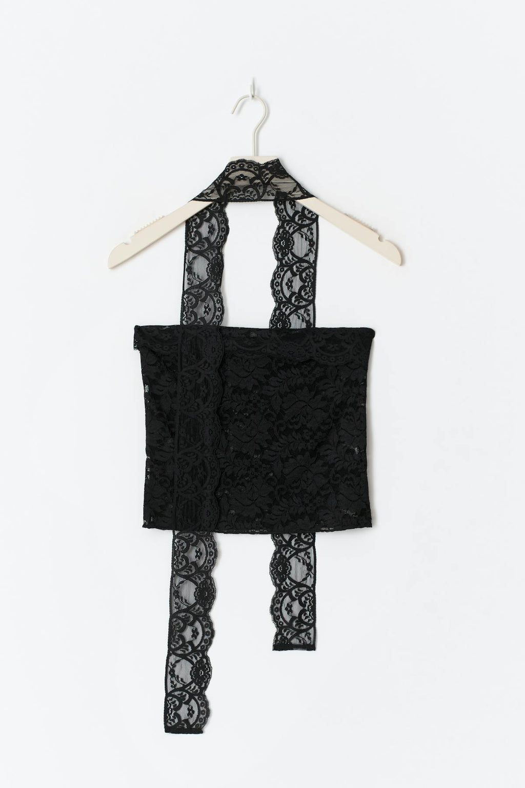 Lace scarf top