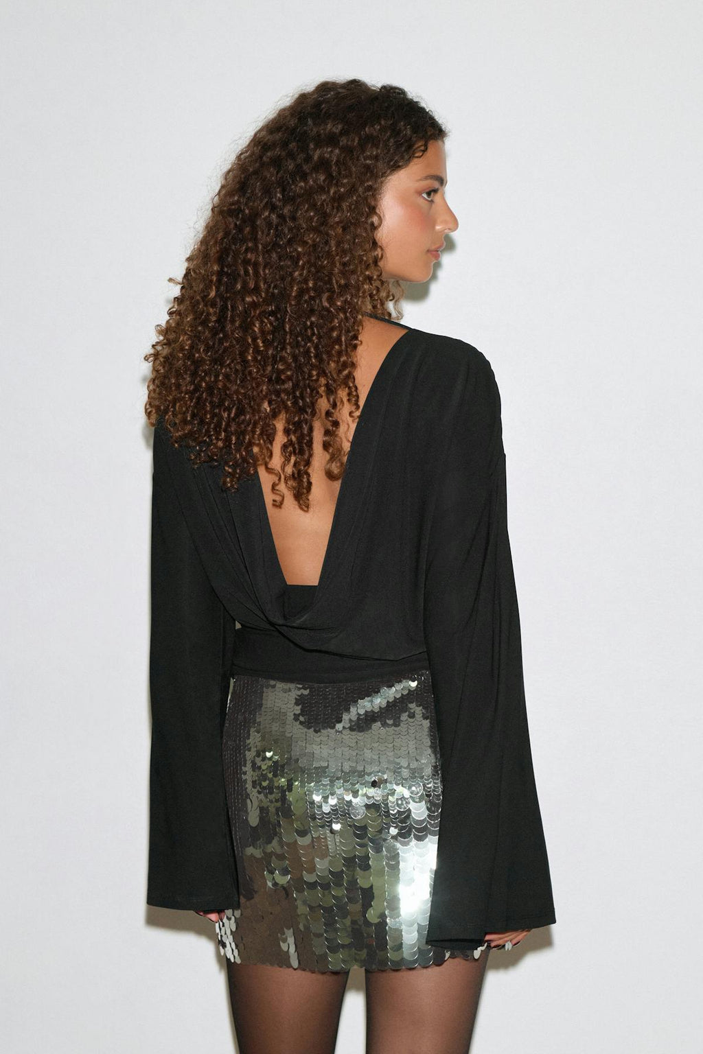 Sequin mini skirt