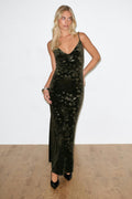 Velvet maxi dress