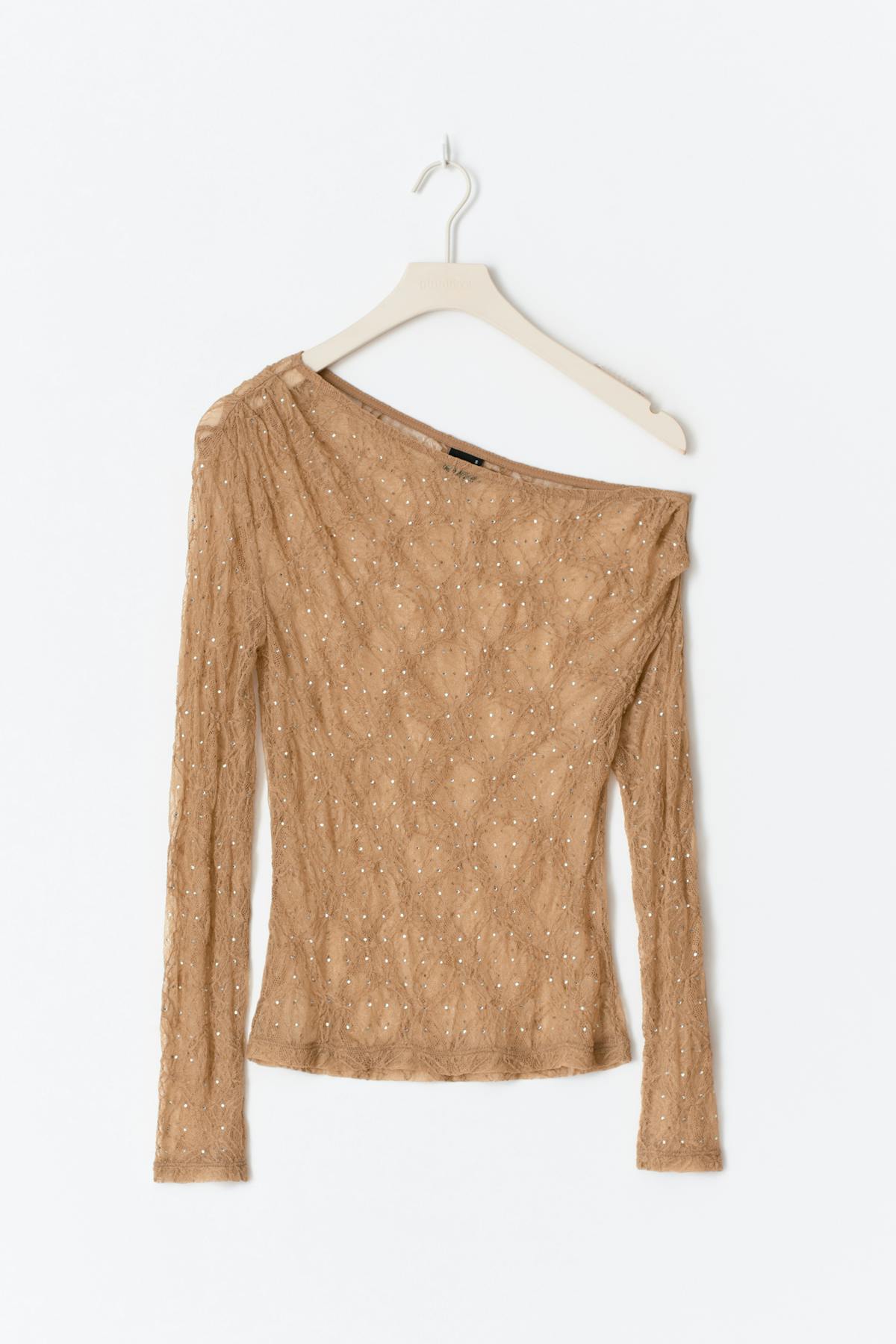 Rhinestone lace top