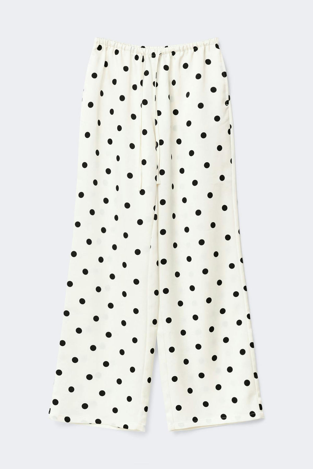 Tall drawstring satin trousers