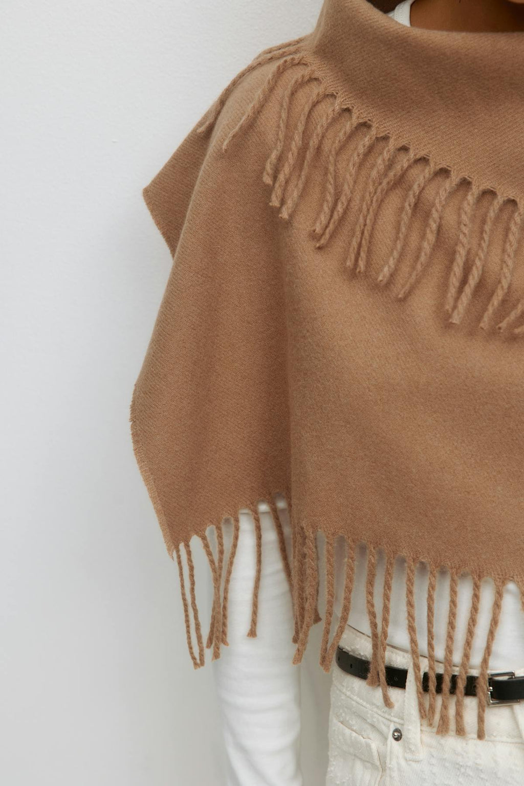Fringe polo scarf