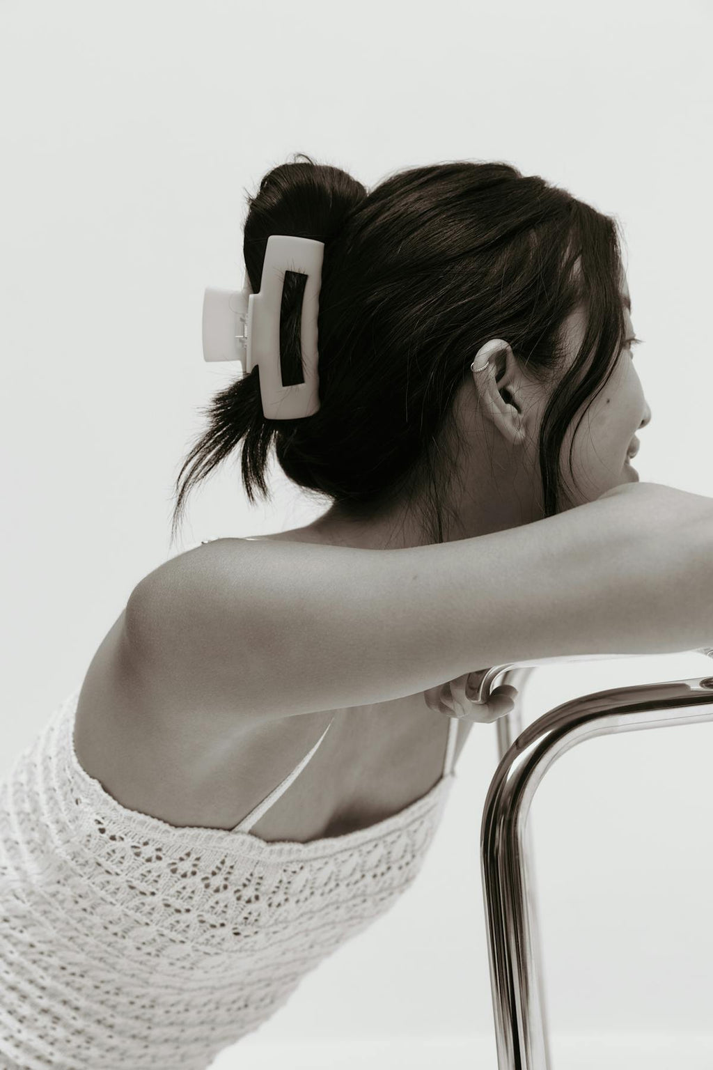 Square hair clip