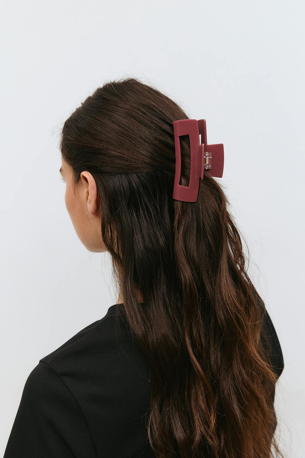 Square hair clip