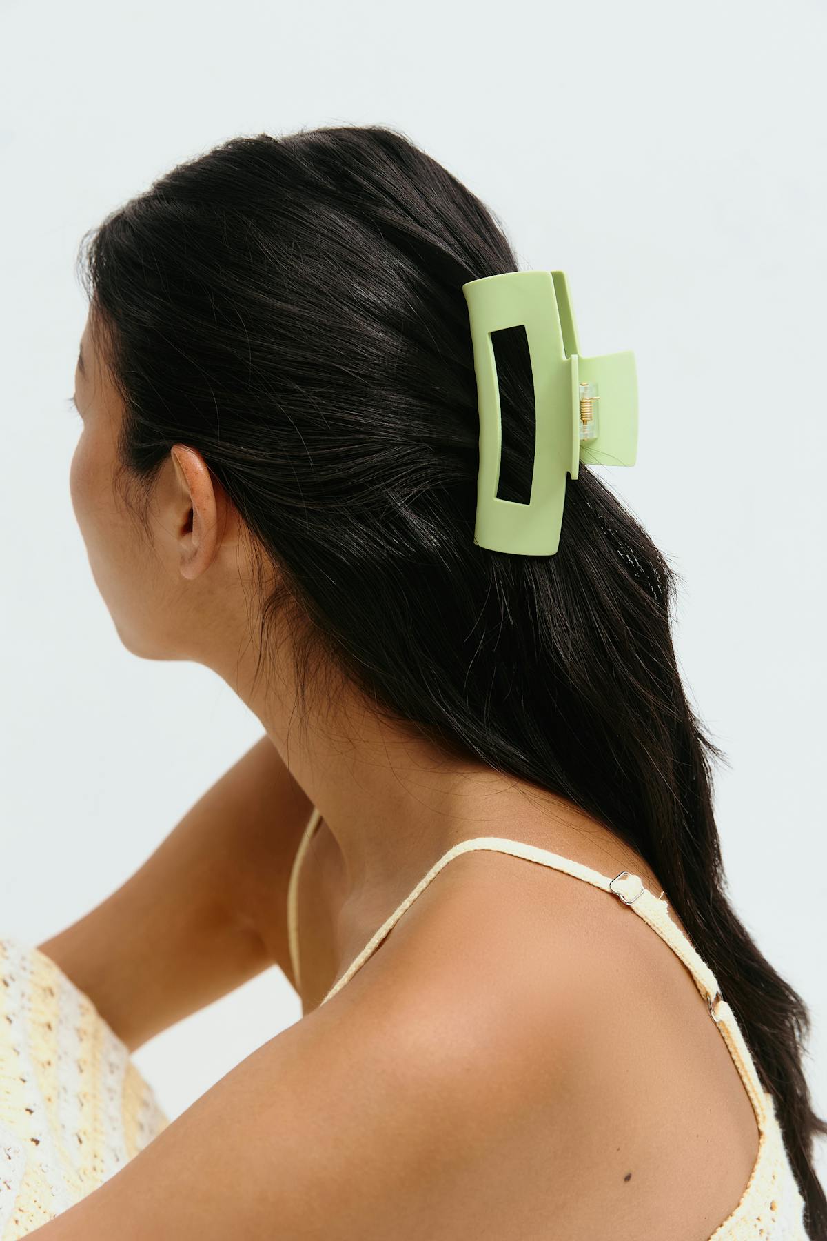 Square hair clip