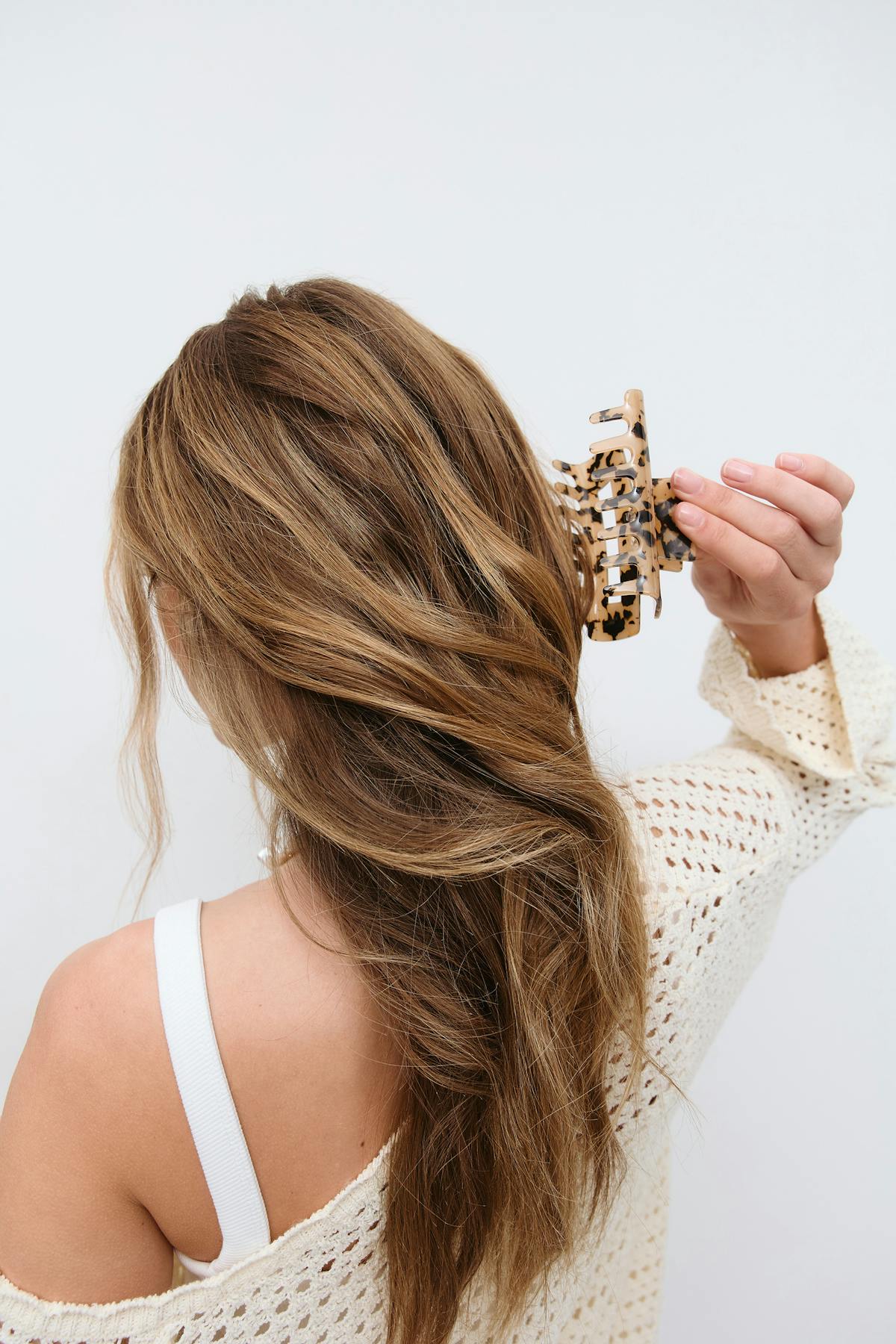 Square hair clip